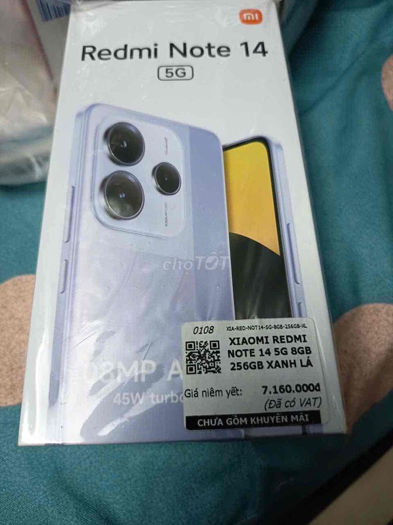Xiaomi Redmi Note 14 5G 256GB Xanh lá. Mua bán Điện thoại tại Quận Bình Tân Tp Hồ Chí Minh được đăng bởi vịnh nghi hình 1