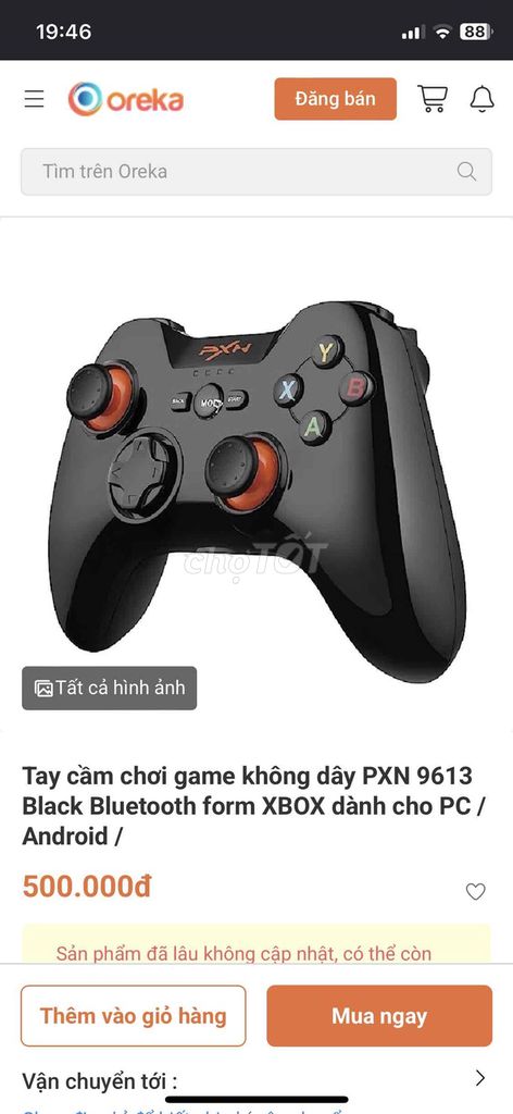 Tay cầm chơi game PXN 9613 Bluetooth Đen. Mua bán Thiết bị chơi game tại Thành phố Thủ Đức Tp Hồ Chí Minh được đăng bởi pham thuy hình 1