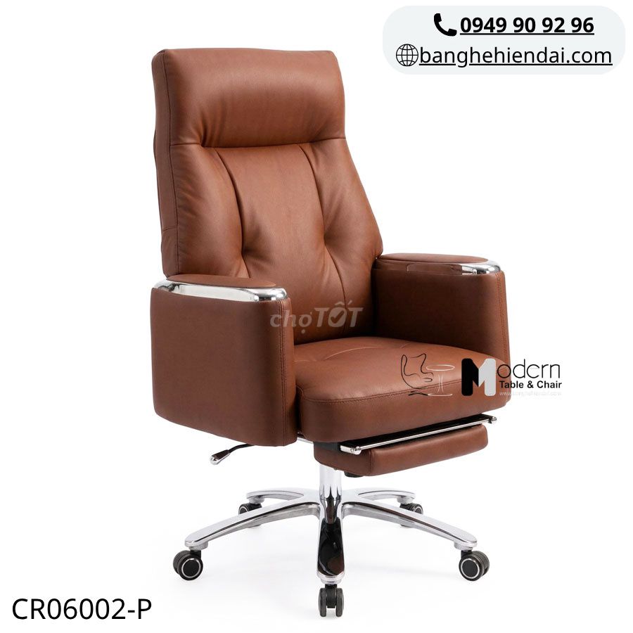 Ghế lãnh đạo ngả lưng có gác chân CR06002-P ở HCM. Mua bán Đồ dùng văn phòng tại Quận 10 Tp Hồ Chí Minh được đăng bởi Bàn Ghế Hiện Đại hình 1