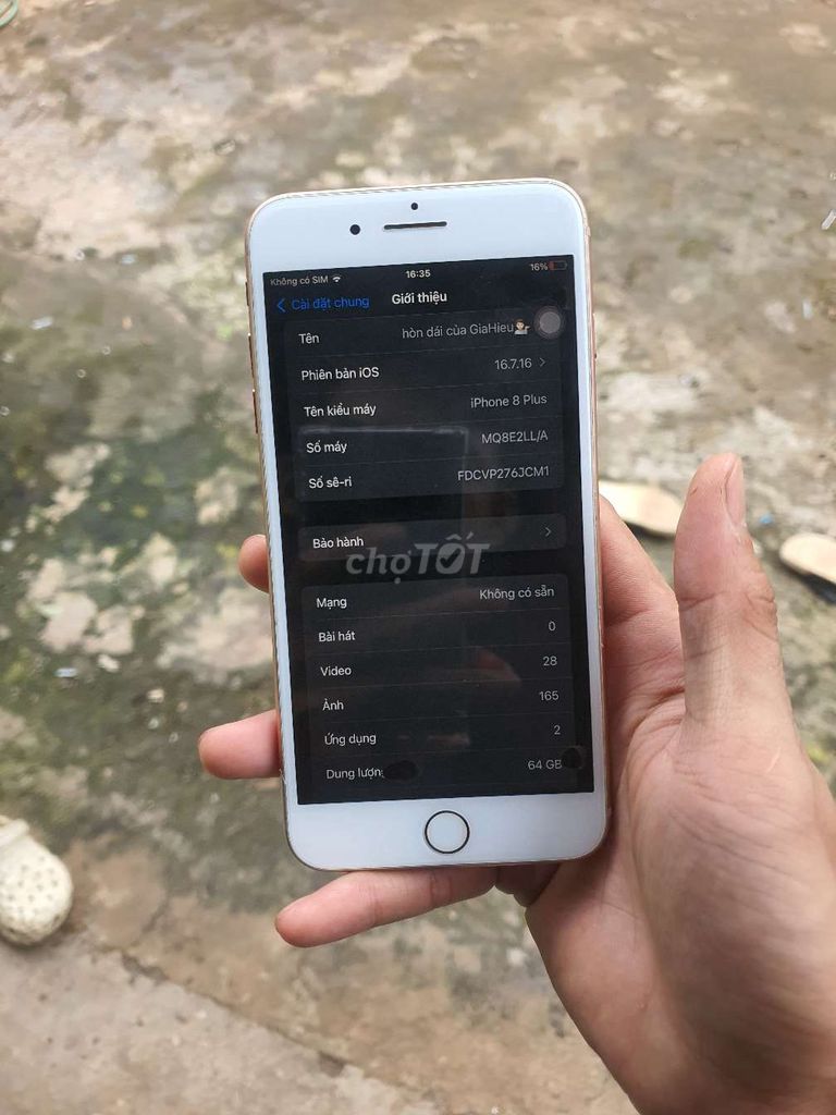 iPhone 8Plus 64G Full CN Ngoại Hình 98%. Mua bán Điện thoại tại Thành phố Đồng Xoài Bình Phước được đăng bởi Gia Hieuu hình 1