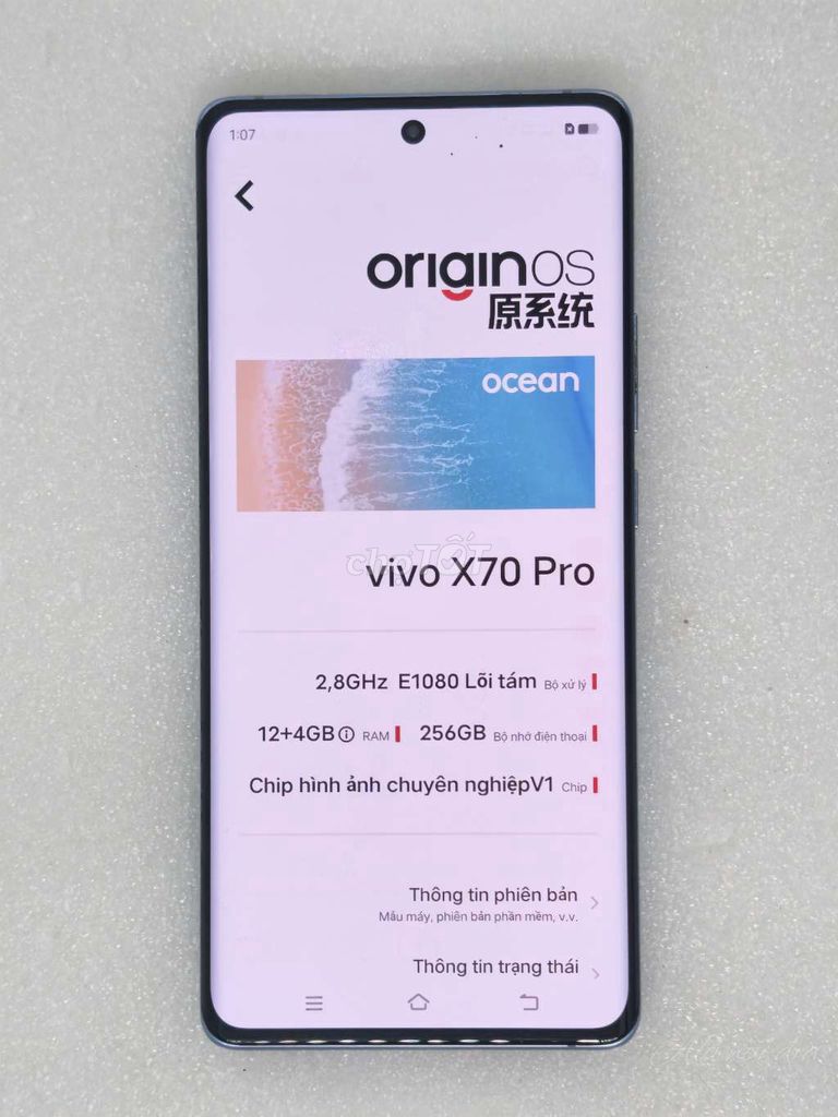 Vivo X70 Pro 12/256GB Xanh. Mua bán Điện thoại tại Thành phố Hưng Yên Hưng Yên được đăng bởi Đỗ Mạnh Nhuận hình 1