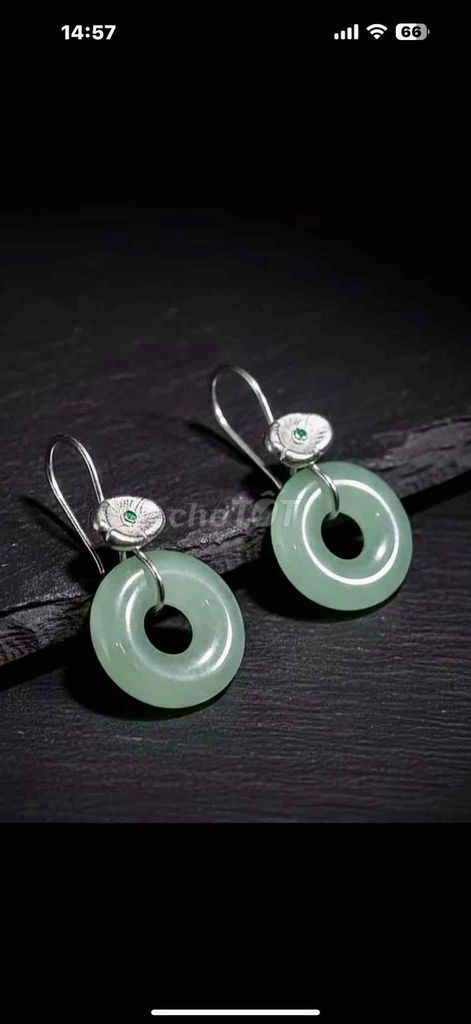 Bông tai Nữ Ngọc lam Bạc 925. Mua bán Phụ kiện thời trang khác tại Huyện Hóc Môn Tp Hồ Chí Minh được đăng bởi liên trương hình 1