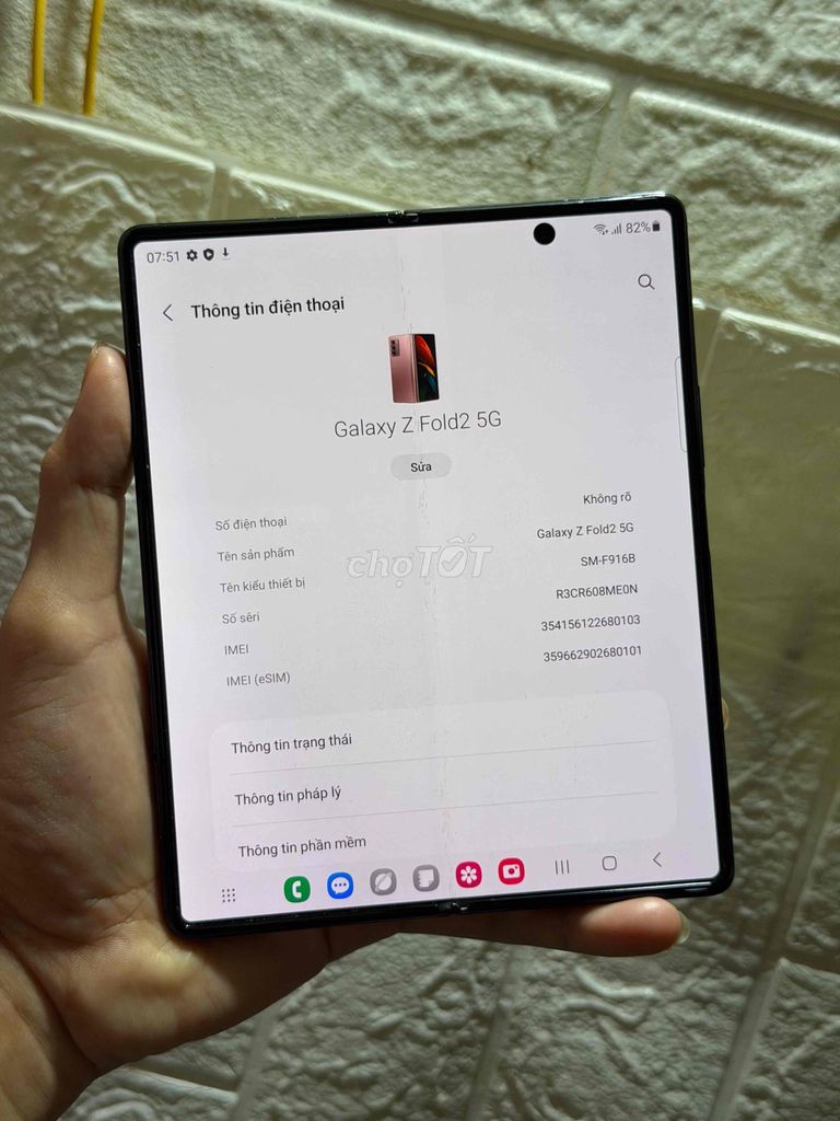 Z fold 2 mới 95%. Mua bán Điện thoại tại Quận Gò Vấp Tp Hồ Chí Minh được đăng bởi vinh hình 1