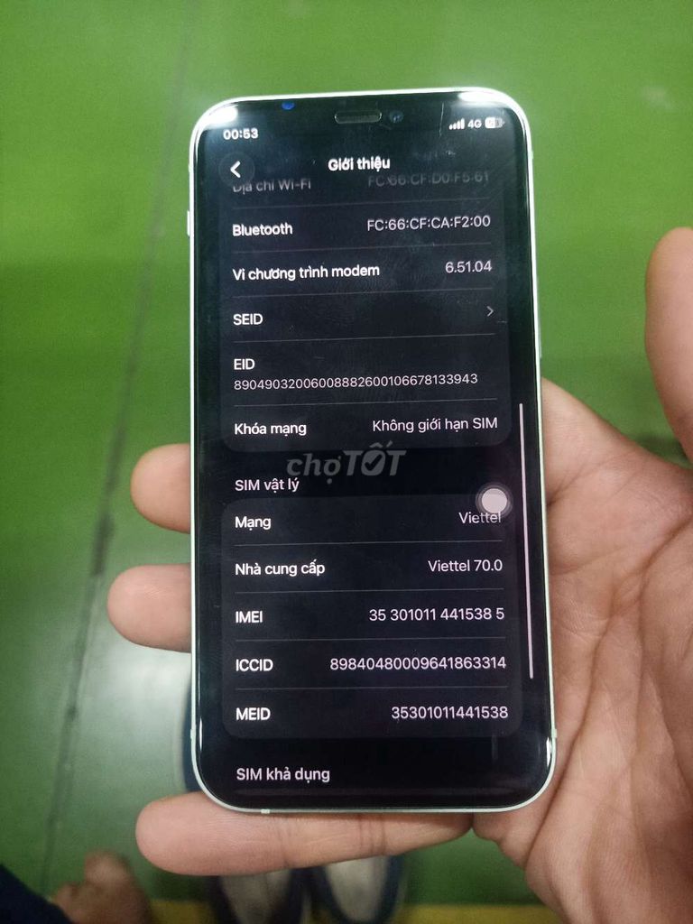 Apple iPhone 12 mini 64GB Trắng 88%. Mua bán Điện thoại tại Quận Long Biên Hà Nội được đăng bởi Hàn Mạc Tử hình 1