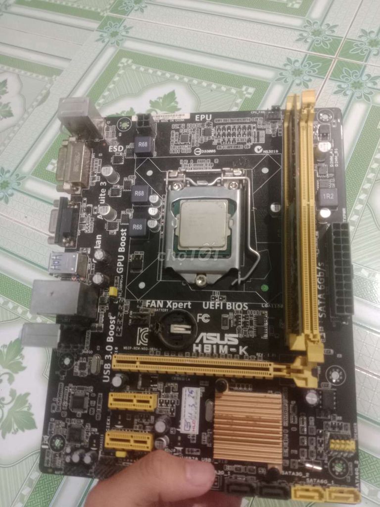Mainboard Asus H81M-K Core i3 4160 8GB. Mua bán Linh kiện (RAM, Card...) tại undefined undefined được đăng bởi minh nguyễn hình 1