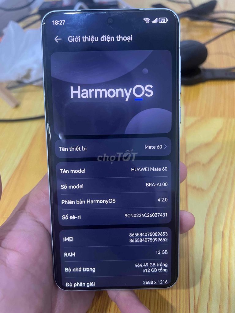 Huawei Mate 60 12GB/512GB. Mua bán Điện thoại tại Huyện Cai Lậy Tiền Giang được đăng bởi TT hình 1