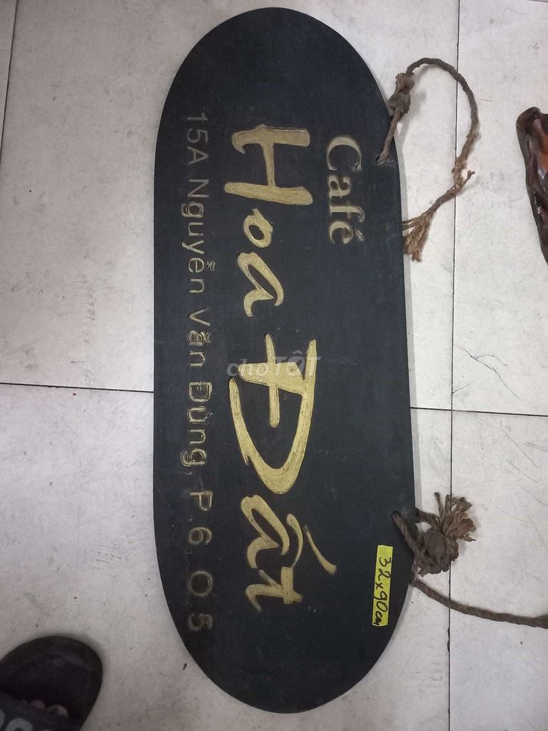 Bảng hiệu Gỗ Vintage Nâu Đen. Mua bán Cây cảnh, đồ trang trí tại Quận 1 Tp Hồ Chí Minh được đăng bởi Anh Phát  hình 1