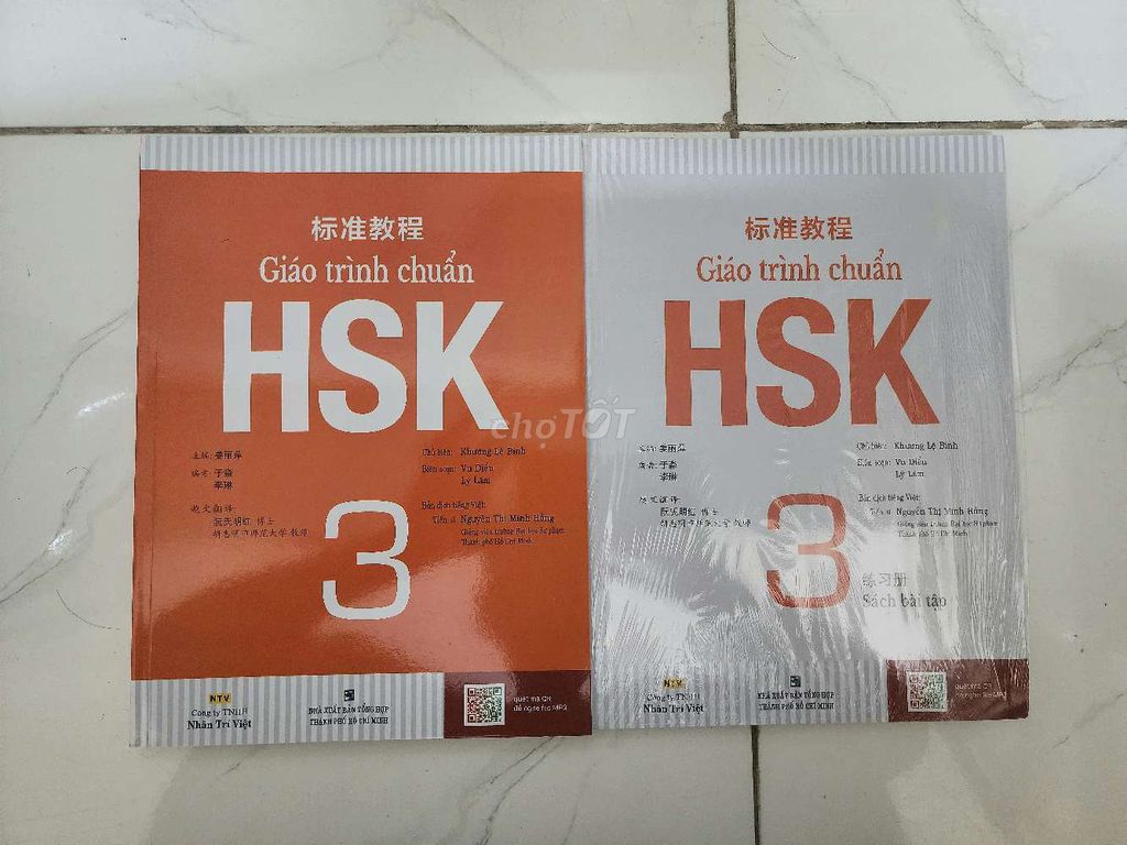 Combo giáo trình + sách bài tập HSK 1 - HSK 3