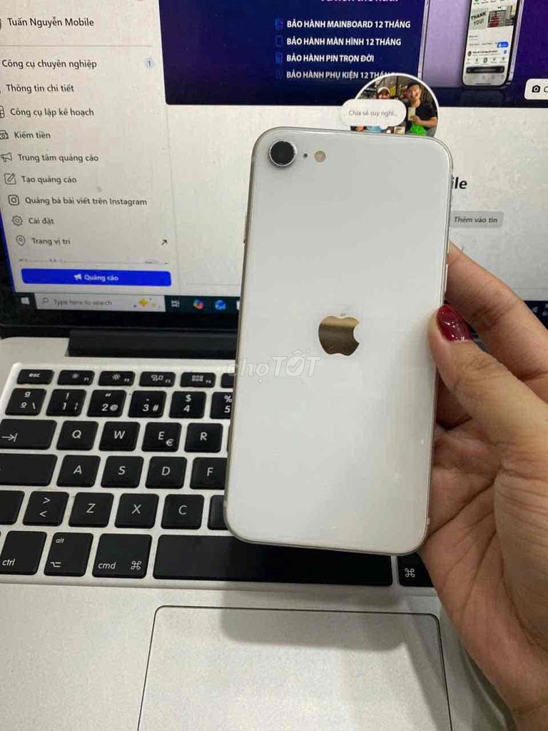 Apple iPhone SE2 64GB Trắng Đã qua sử dụng. Mua bán Điện thoại tại Quận 3 Tp Hồ Chí Minh được đăng bởi Tuấn Nguyễn hình 1