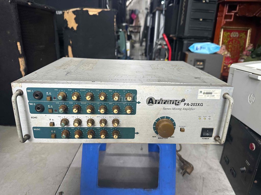 Amply Arirang PA-203XG Xám Lên nguồn không hát. Mua bán Tivi, Âm thanh tại Quận Phú Nhuận Tp Hồ Chí Minh được đăng bởi Bông Lê  hình 1
