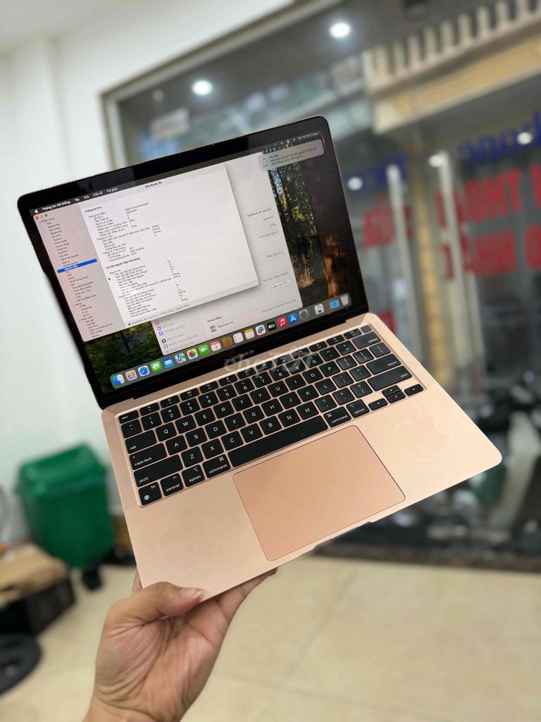 Macbook Air M1 2020 13 inch 8GB/256GB Vàng zin. Mua bán Laptop tại Quận Đống Đa Hà Nội được đăng bởi Ng Hoang Anh hình 1