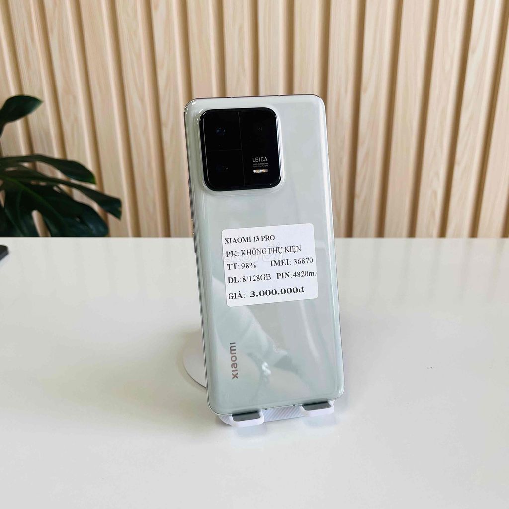 Xiaomi 13 Pro -8/128GB - Máy Thanh Lý - Úp Rom EU. Mua bán Điện thoại tại Quận Ninh Kiều Cần Thơ được đăng bởi Hmphone hình 1