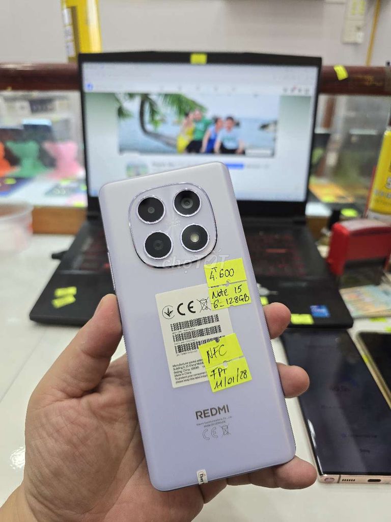 Xiaomi Redmi Note 15. Mua bán Điện thoại tại Thành phố Long Xuyên An Giang được đăng bởi Facebook Cầm Đồ Thúy Vân hình 1