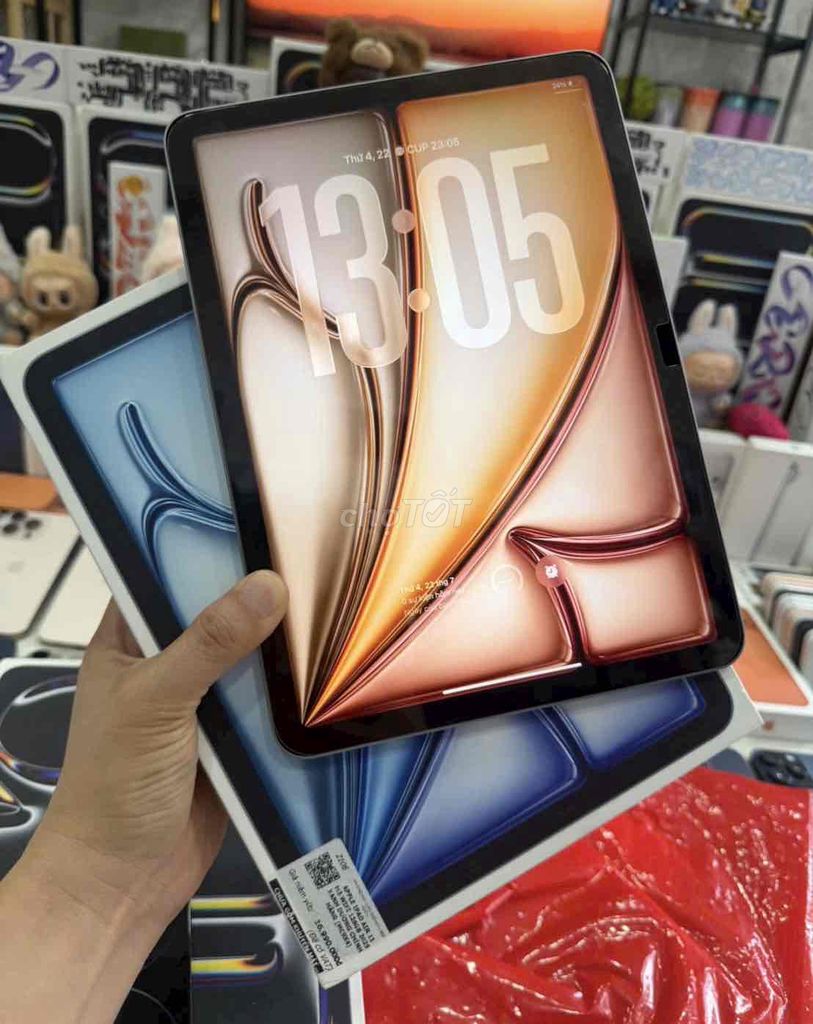 Apple iPad Air 7 M3 128GB Xám Pin97 Zin All. Mua bán Máy tính bảng tại Quận Gò Vấp Tp Hồ Chí Minh được đăng bởi TÁO UY TÍN CHUYÊN SỈ LẺ IPHONE IPAD TUYỂN CTV hình 1