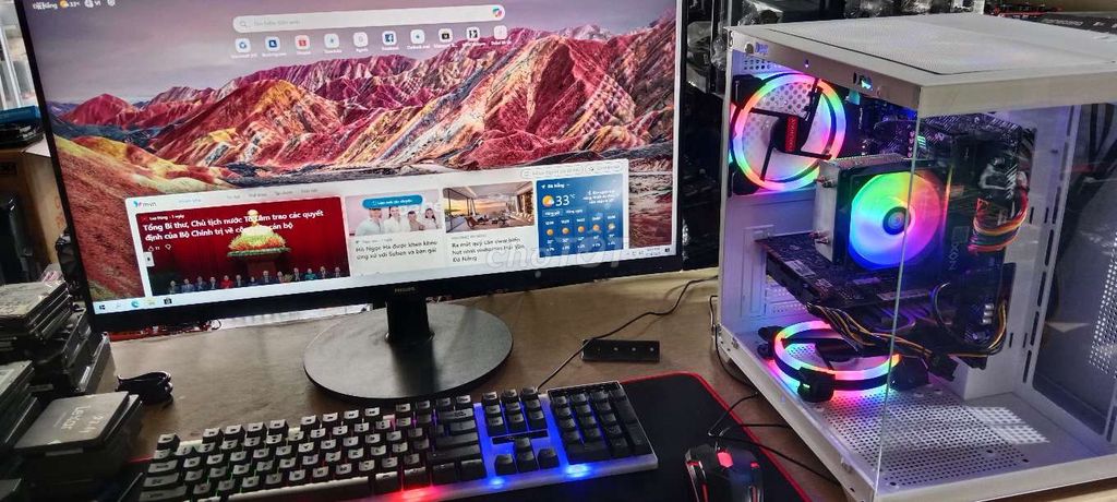 BỘ ĐỜI MỚI A520 RYZEN5 5600X GTX1650 4G 16G MH27IN. Mua bán Máy tính để bàn tại Quận Thanh Khê Đà Nẵng được đăng bởi văn duy hình 1