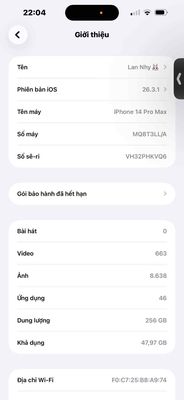 Apple iPhone 14 Pro Max 256GB