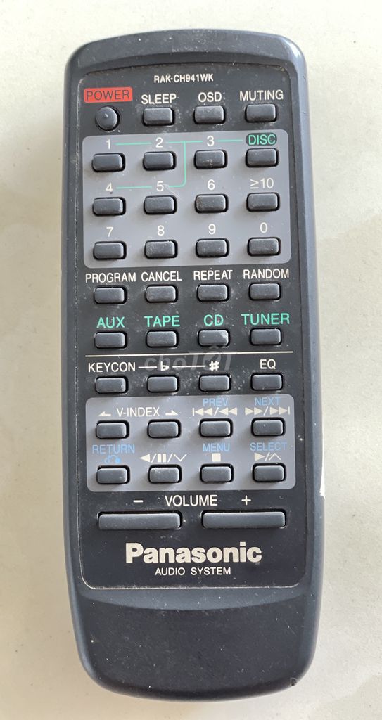 Điều khiển từ xa Panasonic RAK-CH941WK Đen. Mua bán Tivi, Âm thanh tại Huyện Cái Nước Cà Mau được đăng bởi Tên chưa cung cấp hình 1