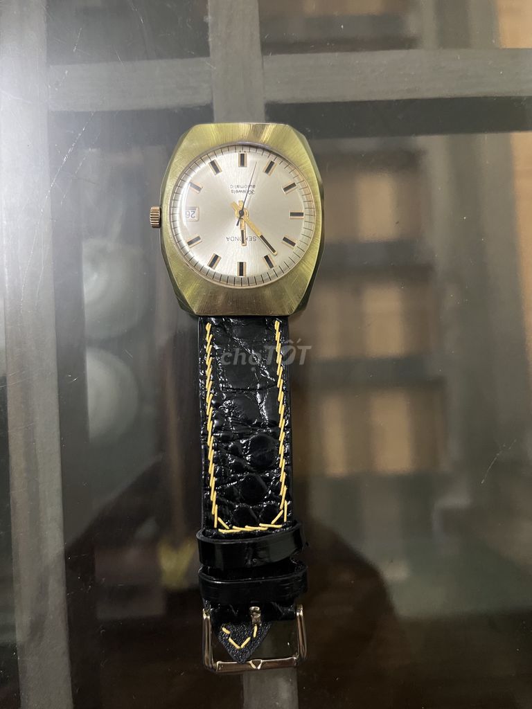 Bán đồng hồ cố SEKONDA size 36 automatic bọc vàng