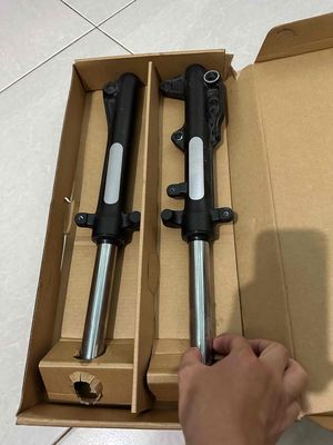 Phuộc xe máy AB160 ABS Đen Bạc