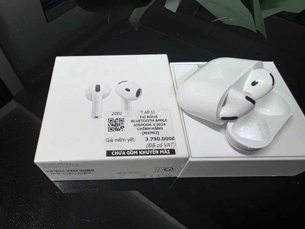 Tai nghe Bluetooth Apple AirPods 4 Trắng 2024. Mua bán Tivi, Âm thanh tại Quận Thanh Xuân Hà Nội được đăng bởi Thu Hà hình 1