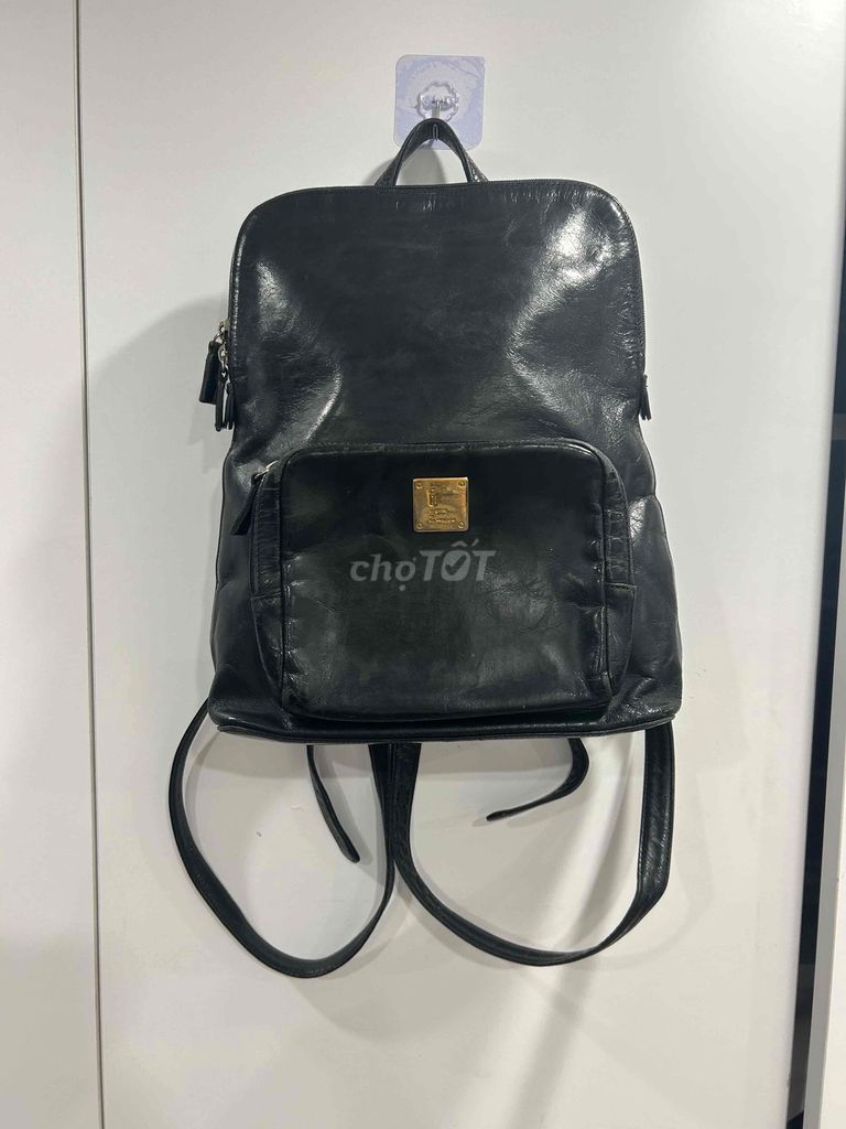 Ba lô Ssamzie Da thật Đen Unisex. Mua bán Túi xách tại Quận Bắc Từ Liêm Hà Nội được đăng bởi vivuthrift hình 1