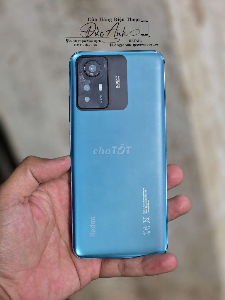 Xiaomi Redmi Note 12S 256GB Xanh. Mua bán Điện thoại tại Thành phố Buôn Ma Thuột Đắk Lắk được đăng bởi Đức Anh Retail hình 1