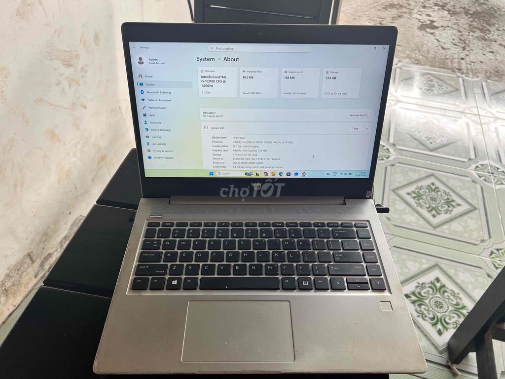 HP Probook 440 G7 i5-10210U 16GB/256GB Bạc. Mua bán Laptop tại Thành phố Biên Hòa Đồng Nai được đăng bởi Võ Đình Minh Tân hình 1