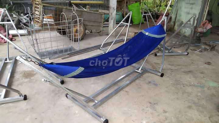 Võng xếp sắt mạ kẽm Xám bạc. Mua bán Nội thất, đồ gia dụng khác tại Huyện Mỏ Cày Bắc Bến Tre được đăng bởi Binh Nguyen hình 1