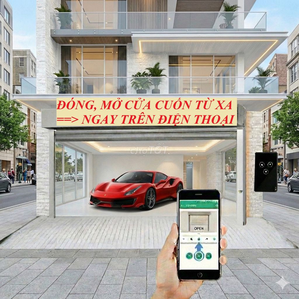 Đóng, Mở cửa cuốn từ xa ngay trên điện thoại. Mua bán Nội thất, đồ gia dụng khác tại Huyện Gia Lâm Hà Nội được đăng bởi Huy Hùng hình 1