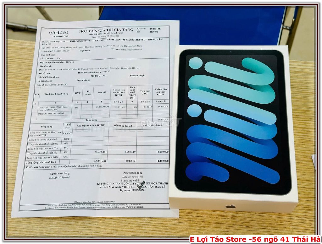 IPAD MINI 7 128GB WIFI NGUYÊN SEAL VIETTEL STORE. Mua bán Máy tính bảng tại Quận Đống Đa Hà Nội được đăng bởi Nguyễn Tiến Lợi hình 1
