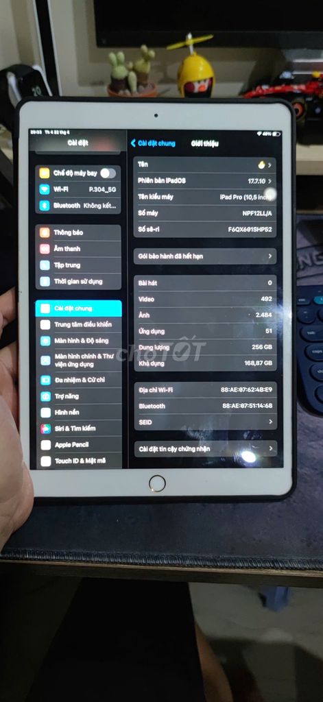 Apple iPad Pro 10.5 256GB Vàng. Mua bán Máy tính bảng tại Thành phố Thủ Đức Tp Hồ Chí Minh được đăng bởi Đức Trung hình 1
