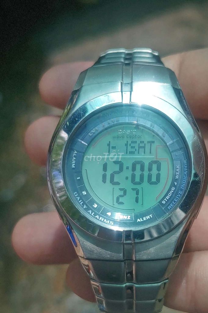 Casio Wave Ceptor Thép không gỉ Nhật Bản. Mua bán Đồng hồ tại Huyện Châu Thành Tiền Giang được đăng bởi Minh  hình 1