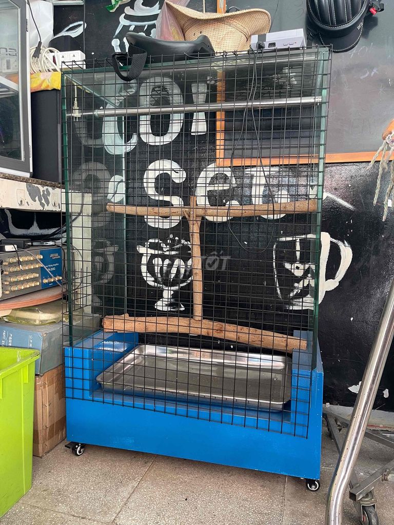 Lồng chim Inox 80x40x120cm. Mua bán Phụ kiện, Thức ăn, Dịch vụ tại Quận 3 Tp Hồ Chí Minh được đăng bởi hoàng dũng hình 1
