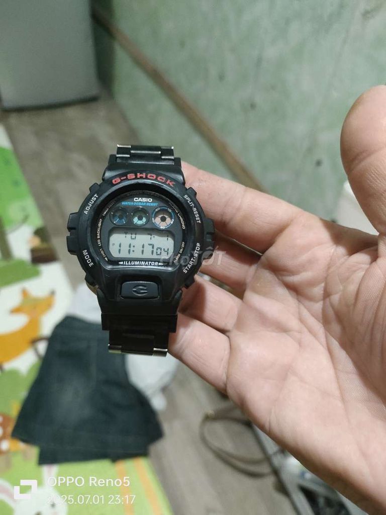 đồng hồ gshock dw6900 mod dây thép new 90%