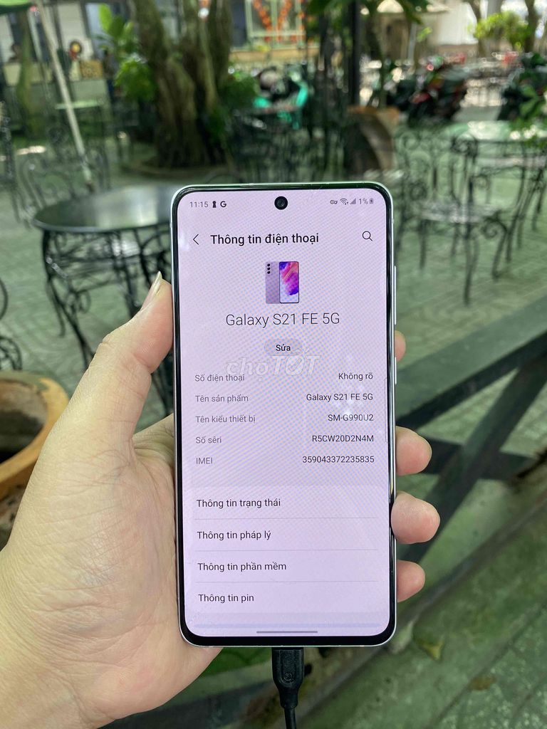 Samsung Galaxy S21 FE 5G Tím Mỹ. Mua bán Điện thoại tại Thị xã Long Mỹ Hậu Giang được đăng bởi Huệ hình 1