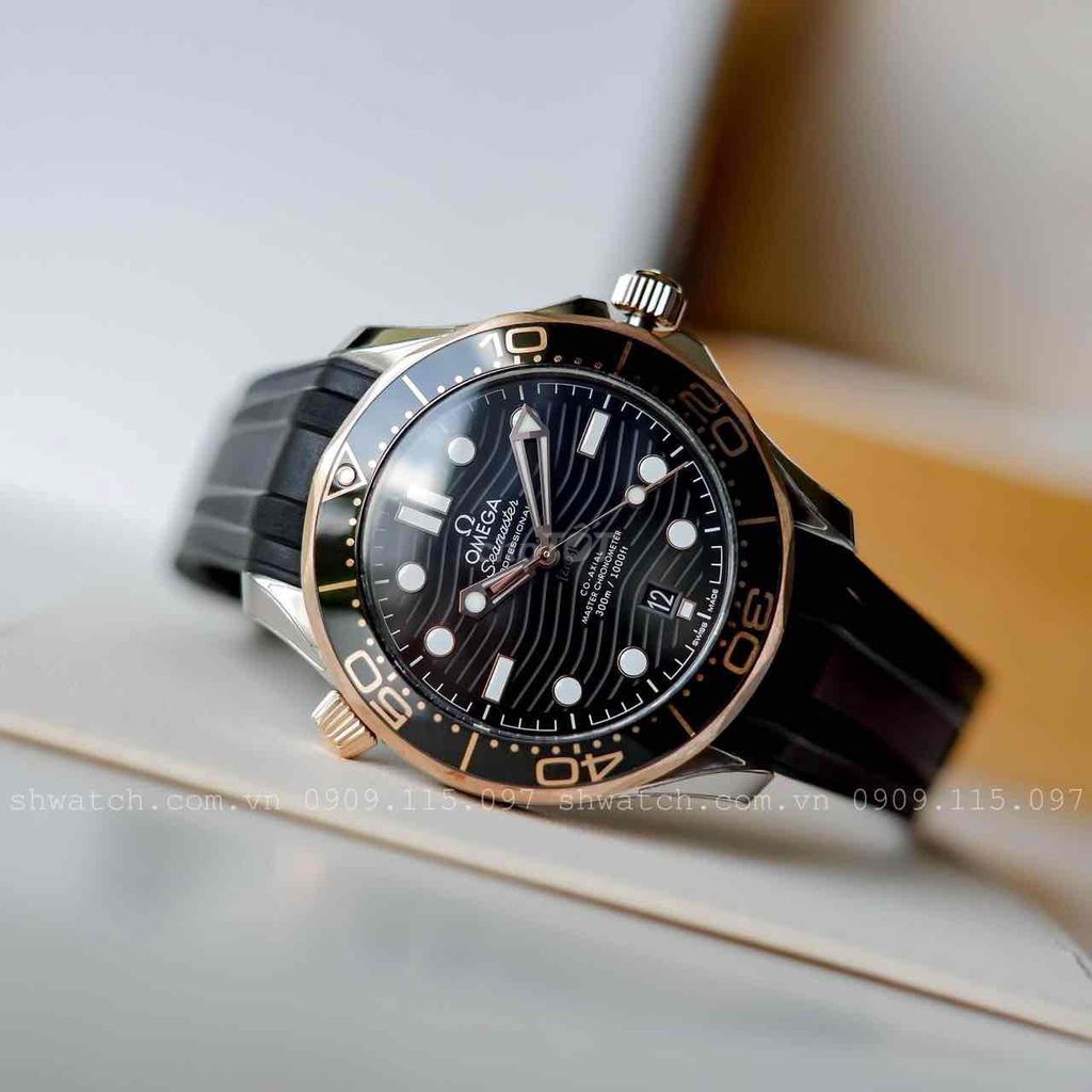 Omega Seamaster 300 demi dây cao su