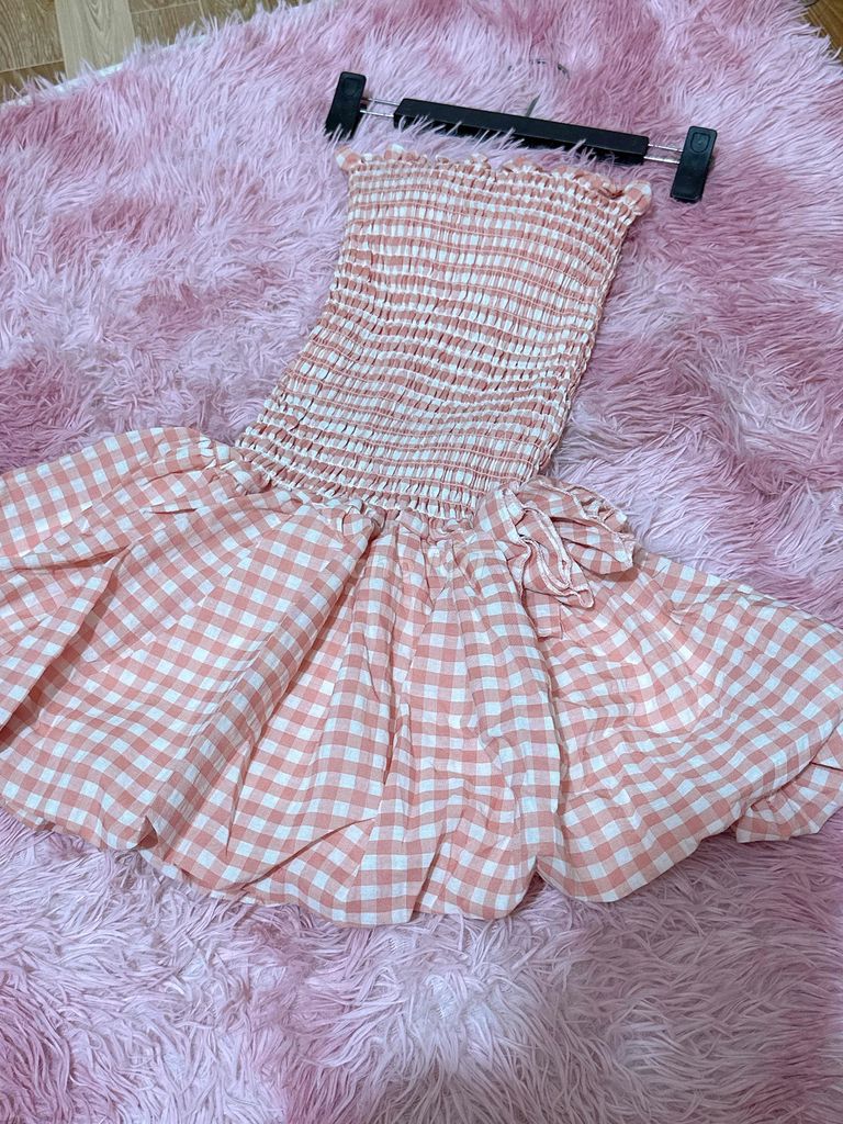 Đầm cúp ngực nữ kẻ caro. Mua bán Quần áo tại Huyện Cai Lậy Tiền Giang được đăng bởi Ngọc Tuyền Store hình 1