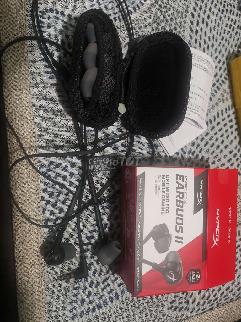 Tai nghe HyperX Cloud Earbuds II Đen. Mua bán Tivi, Âm thanh tại Quận Ninh Kiều Cần Thơ được đăng bởi Minh An Ipad hình 1