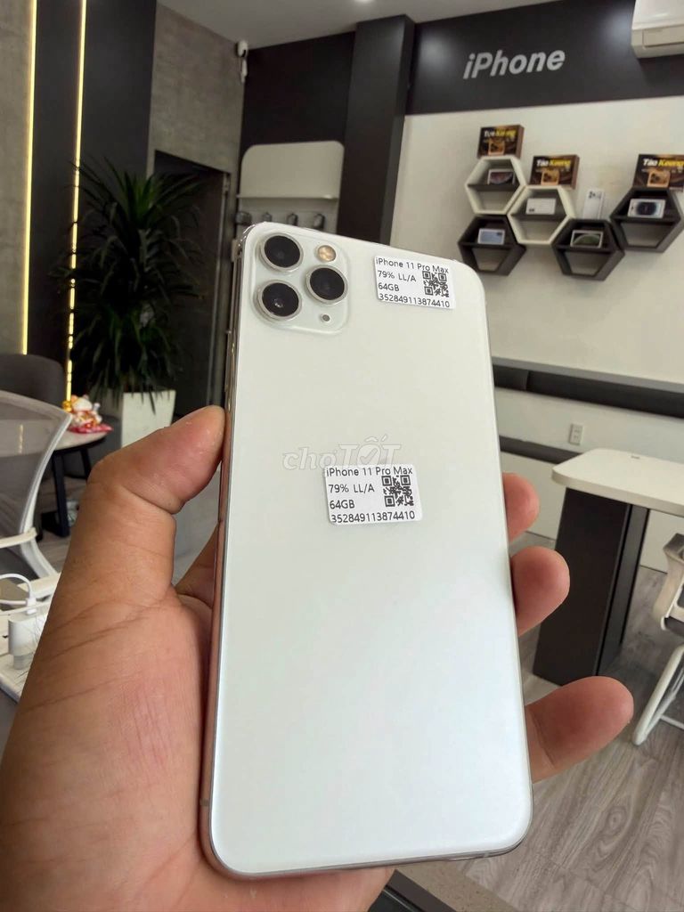 Apple iPhone 11 Pro Max 64GB Trắng 100%. Mua bán Điện thoại tại Quận 10 Tp Hồ Chí Minh được đăng bởi Hội Đồ Điện Tử hình 1