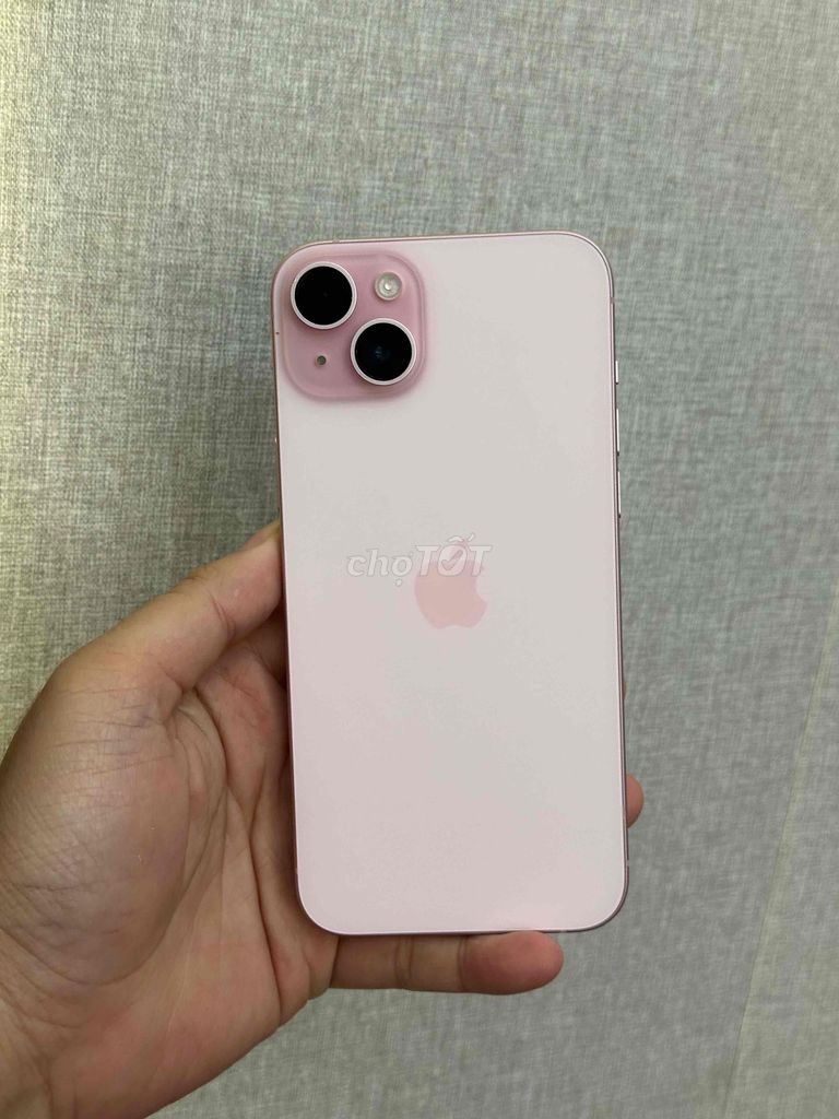 15 Plus 128GB Hồng QT Mỹ Pin 90 Zin ốc đẹp imei938. Mua bán Điện thoại tại Quận Ninh Kiều Cần Thơ được đăng bởi Quý Mobile Cần thơ hình 1