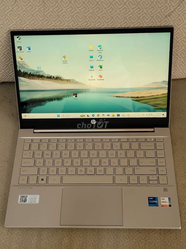 HP Pavilion 14, i7 1255U, 8Gb, 512Gb, 14FHD, nhôm