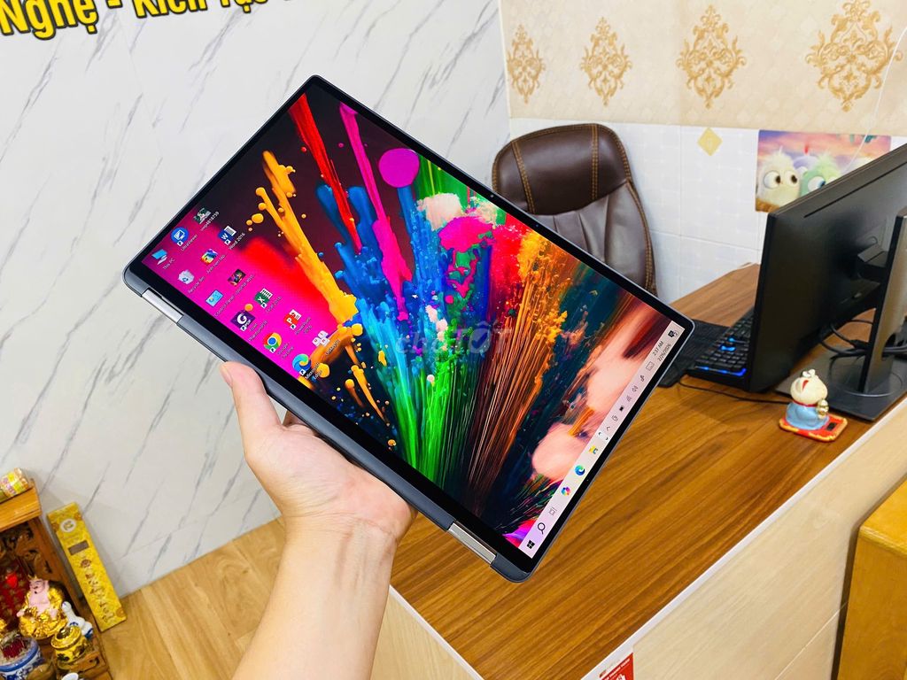 ✅Dell 2in1 7400 i7-8565U/16GB/256G/14' Cảm ứng 360. Mua bán Laptop tại Thành phố Thuận An Bình Dương được đăng bởi Laptop Nam Cường hình 1