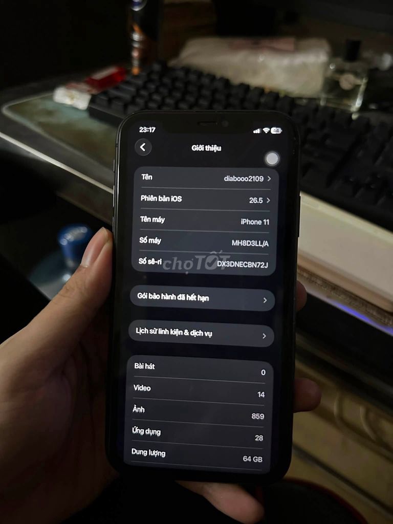 Apple iPhone 11 64GB Đen Mặt lưng bể. Mua bán Điện thoại tại Quận Tân Phú Tp Hồ Chí Minh được đăng bởi Hội Đồ Điện Tử hình 1