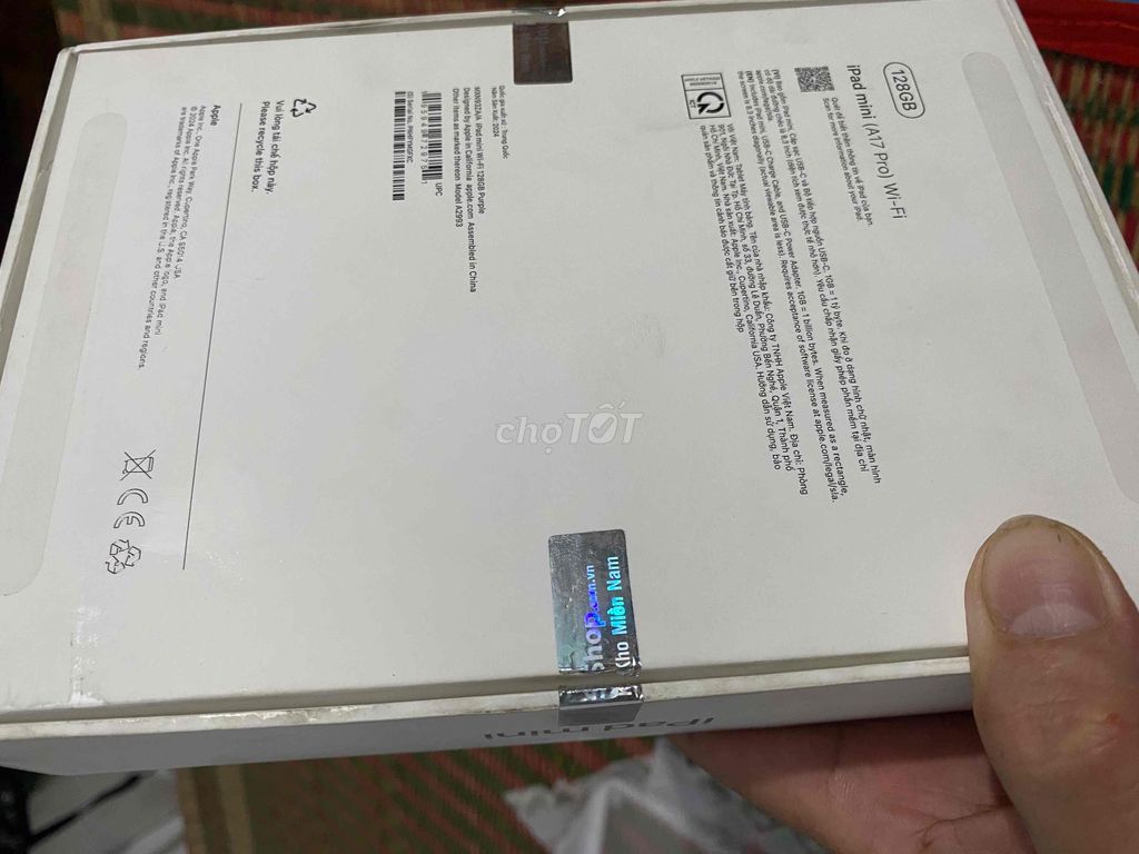 iPad mini 7 wifi 128gb( purple) Việt Nam!fpt shop