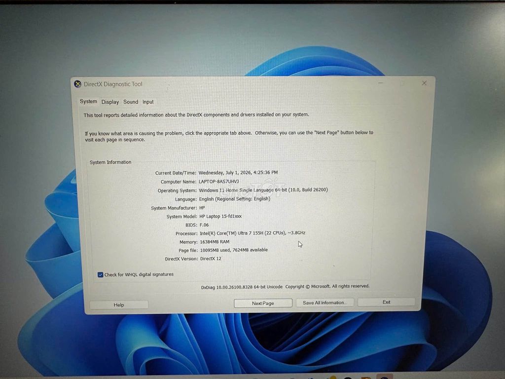 HP 15-fd1058TU Core Ultra 7 16GB/1TB 15.6 inch Bạc. Mua bán Laptop tại Huyện Bạch Long Vĩ Hải Phòng được đăng bởi Hội Đồ Điện Tử hình 1