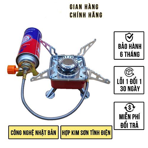 Bếp ga mini xếp gọn hợp kim nhôm tích hợp dây nối. Mua bán Bếp, lò, đồ điện nhà bếp tại Quận Bình Tân Tp Hồ Chí Minh được đăng bởi Vinh Trần hình 1