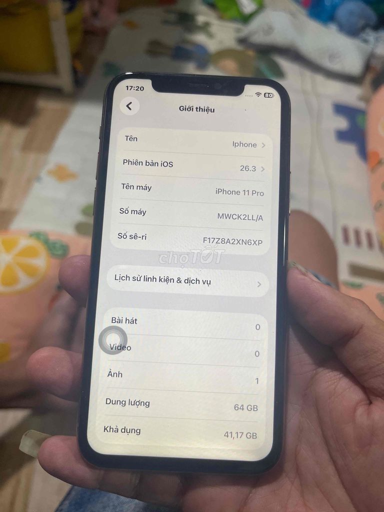 Apple iPhone 11 Pro 64GB Vàng. Mua bán Điện thoại tại Quận Bình Thuỷ Cần Thơ được đăng bởi Hường mobile hình 1