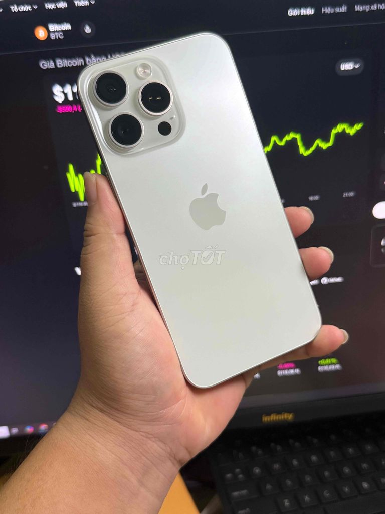 [Bà Rịa - Vũng Tàu] iphone 16 pro max 256g trắng đẹp