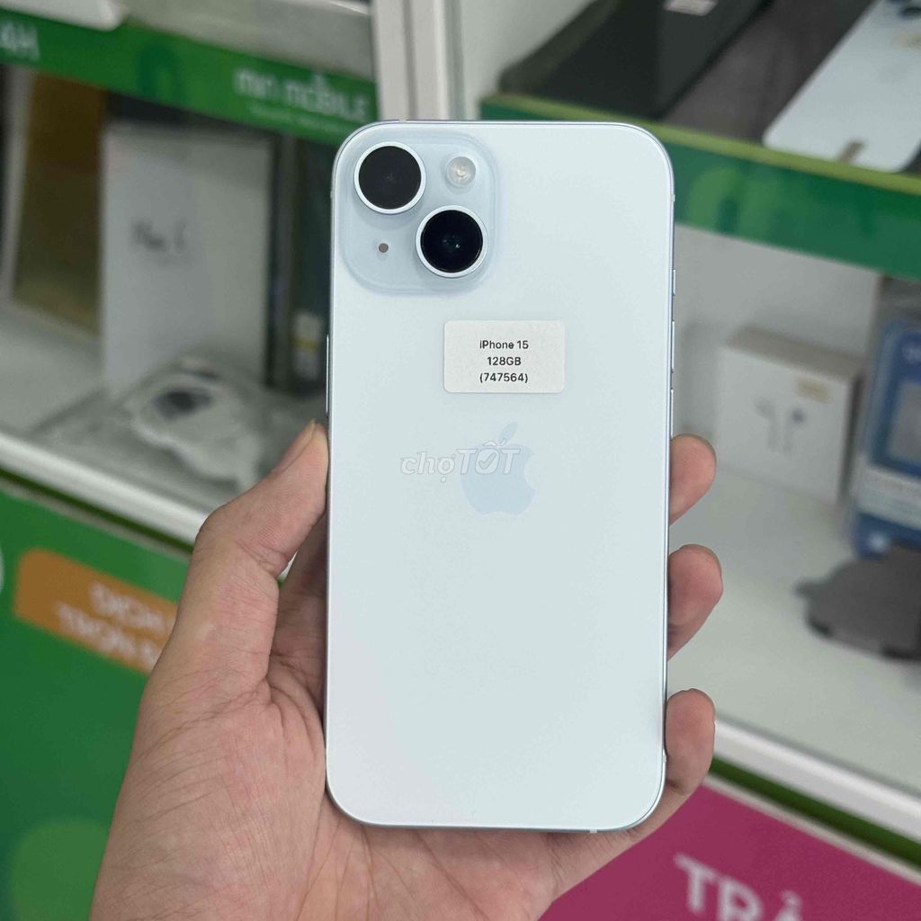 🍎 iPhone 15 | 128GB | Xanh | P100 | Có nợ xấ u 💳. Mua bán Điện thoại tại Quận Ngô Quyền Hải Phòng được đăng bởi minmobile HP hình 1