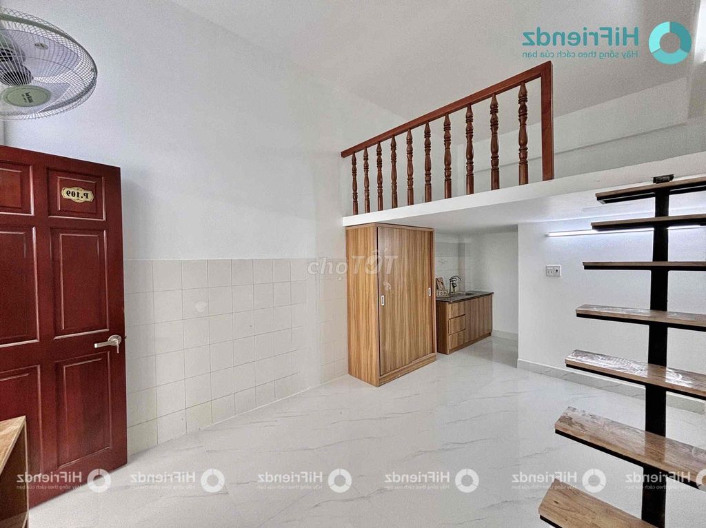 Căn hộ gác lửng ban công thoáng mát – MỚI 100% từ 4xxx